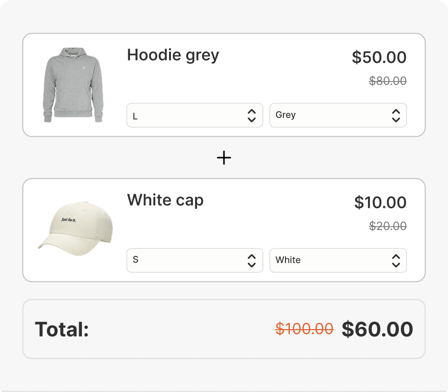 Peakify sample product bundle offer